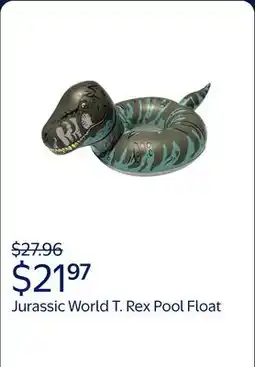 Walmart Jurassic World T. Rex Pool Float offer