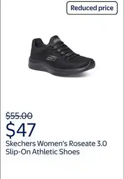 Walmart Skechers Women's Roseate 3.0 Slip-On Athletic Shoe offer