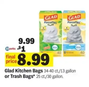 Meijer Glad kitchen bags or trash bags offer