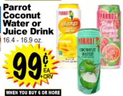 Superior Grocers Parrot Coconut Water or Juice Drink offer