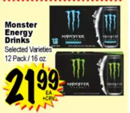 Superior Grocers Monster Energy Drinks offer