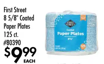 Smart & Final First Street 8 5/8 Coated Paper Plates offer
