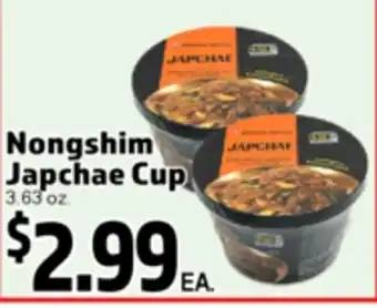 Superior Grocers Nongshim Japchae Cup offer
