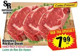 Superior Grocers Boneless Rib-Eye Steak offer