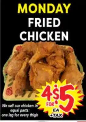 Superior Grocers MONDAY FRIED CHICKEN offer