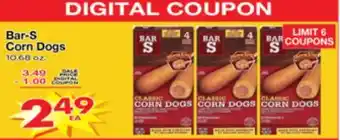 Superior Grocers Bar-S Corn Dogs offer