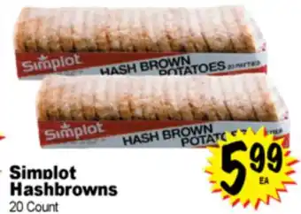 Superior Grocers Simplot Hashbrowns offer