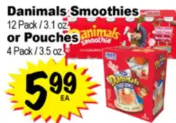 Superior Grocers Danimals Smoothies or Pouches offer