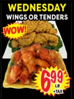 Superior Grocers WEDNESDAY WINGS OR TENDERS offer