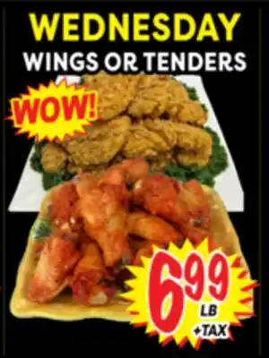 Superior Grocers WEDNESDAY WINGS OR TENDERS offer