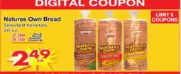 Superior Grocers Natures Own Bread offer