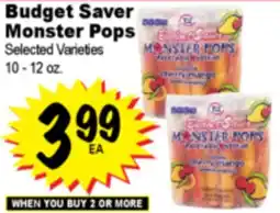 Superior Grocers Budget Saver Monster Pops offer