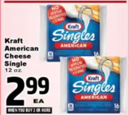 Superior Grocers Kraft American Cheese Single offer
