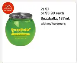 Walgreens Buzzballz, 187ml offer