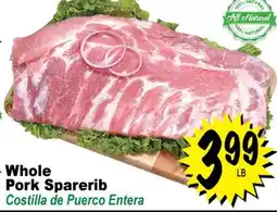 Superior Grocers Whole Pork Sparerib offer