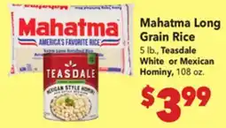Vallarta Supermarkets Mahatma Long Grain Rice offer