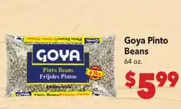 Vallarta Supermarkets Goya Pinto Beans offer