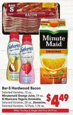 Vallarta Supermarkets Bar-S Hardwood Bacon offer