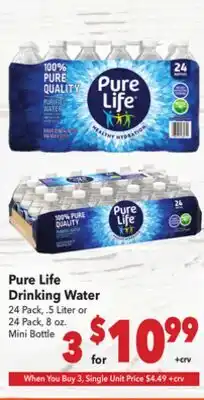 Vallarta Supermarkets Pure Life Drinking Water offer