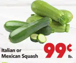 Vallarta Supermarkets Italian or Mexican Squash offer