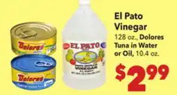 Vallarta Supermarkets El Pato Vinegar offer