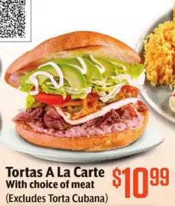 Vallarta Supermarkets Tortas A La Carte offer