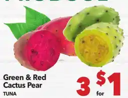 Vallarta Supermarkets Green & Red Cactus Pear / TUNA offer