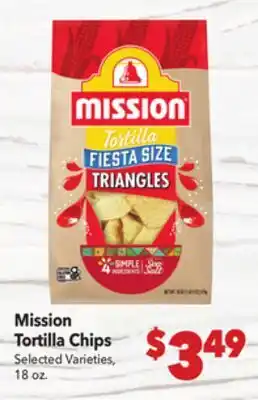 Vallarta Supermarkets Mission Tortilla Chips offer