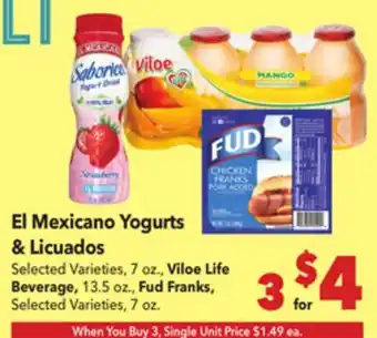 Vallarta Supermarkets El Mexicano Yogurts & Licuados offer