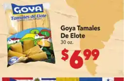 Vallarta Supermarkets Goya Tamales De Elote offer
