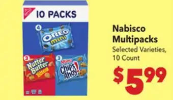 Vallarta Supermarkets Nabisco Multipacks offer