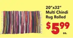 Vallarta Supermarkets 20x32 Multi Chindi Rug Rolled offer