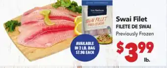 Vallarta Supermarkets Swai Filet / FILETE DE SWAI offer
