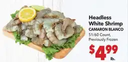 Vallarta Supermarkets Headless White Shrimp / CAMARON BLANCO offer