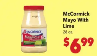 Vallarta Supermarkets McCormick Mayo With Lime offer