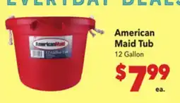 Vallarta Supermarkets American Maid Tub offer