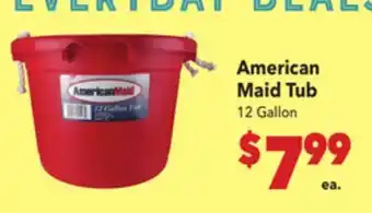 Vallarta Supermarkets American Maid Tub offer