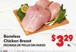 Vallarta Supermarkets Boneless Chicken Breast / PECHUGA DE POLLO SIN HUESO offer