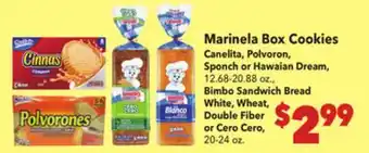 Vallarta Supermarkets Marinela Box Cookies offer