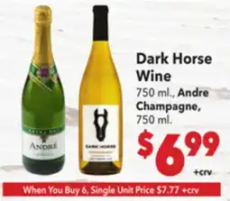 Vallarta Supermarkets Dark Horse Wine offer