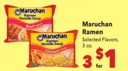 Vallarta Supermarkets Maruchan Ramen offer
