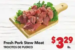 Vallarta Supermarkets Fresh Pork Stew Meat / TROCITOS DE PUERCO offer