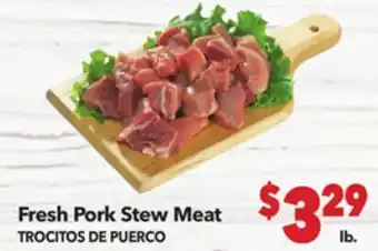 Vallarta Supermarkets Fresh Pork Stew Meat / TROCITOS DE PUERCO offer