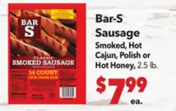 Vallarta Supermarkets Bar-S Sausage offer