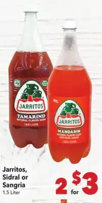 Vallarta Supermarkets Jarritos, Sidral or Sangria offer