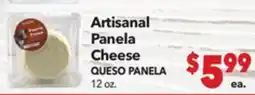 Vallarta Supermarkets Artisanal Panela Cheese / QUESO PANELA offer