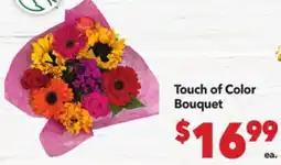 Vallarta Supermarkets Touch of Color Bouquet offer