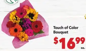 Vallarta Supermarkets Touch of Color Bouquet offer