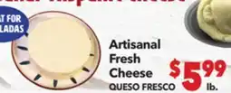 Vallarta Supermarkets Artisanal Fresh Cheese / QUESO FRESCO offer