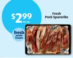 Aldi Fresh Pork Spareribs offer